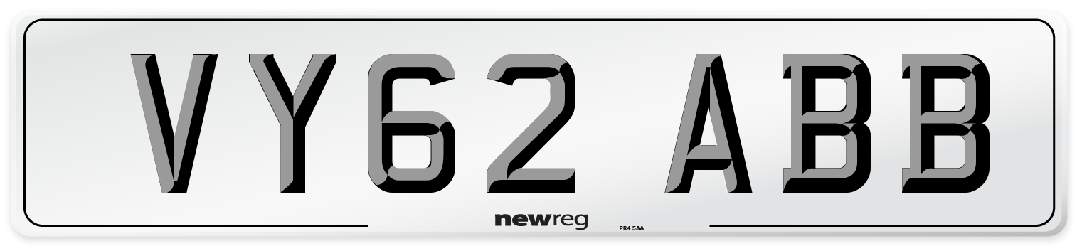 VY62 ABB Number Plate from New Reg